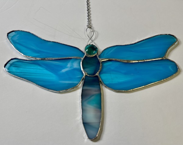 Stained Glass Dragonfly 3 by Jane D. Steelman