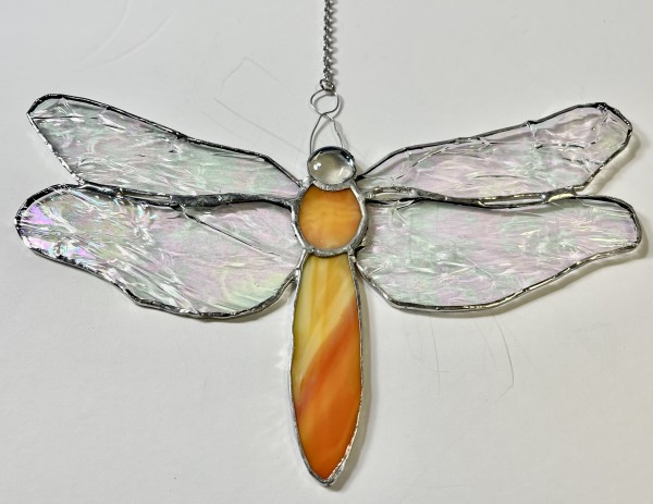 Stained Glass Dragonfly 10 by Jane D. Steelman