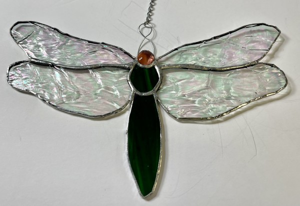 Stained Glass Dragonfly 8 by Jane D. Steelman