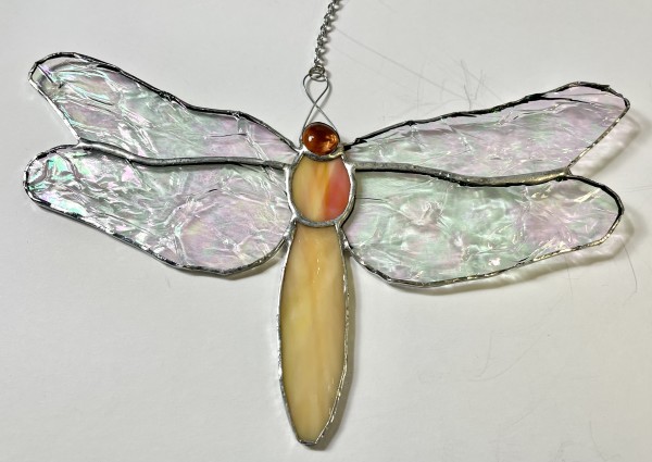 Stained Glass Dragonfly 7 by Jane D. Steelman