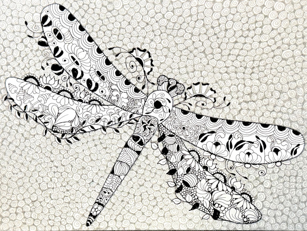 Zen Dragonfly by Jane D. Steelman, Image 2.