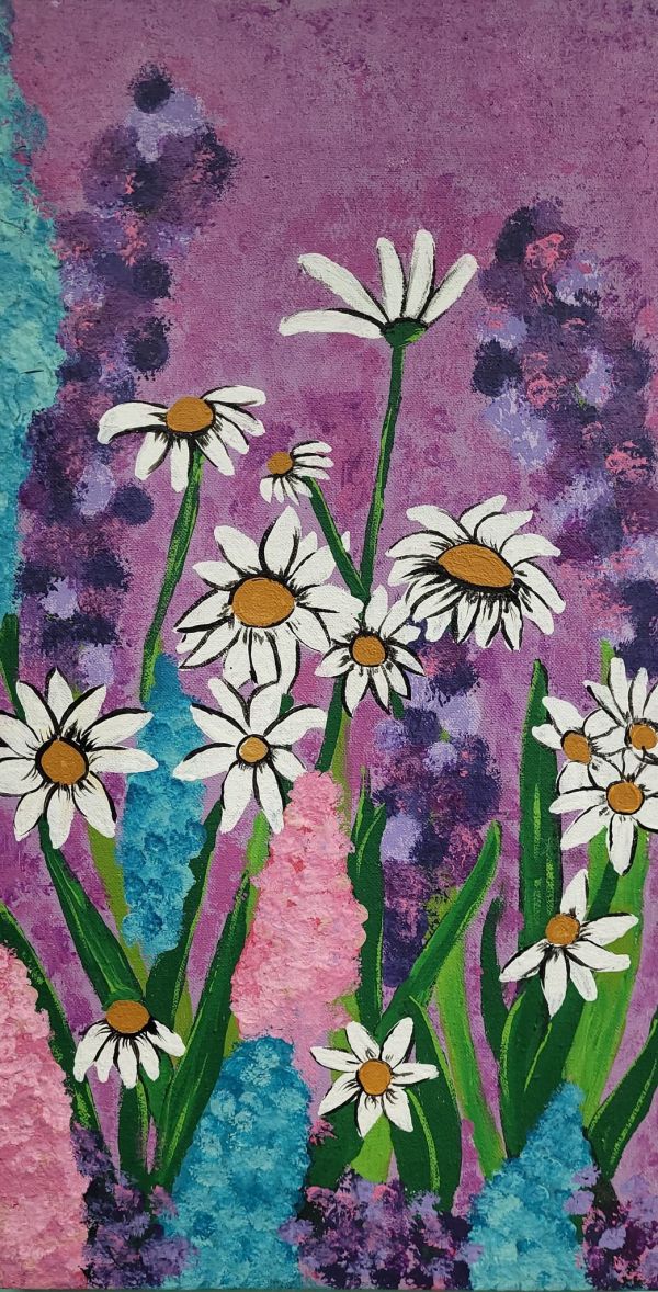 Lilacs and Daisies by Ruth A