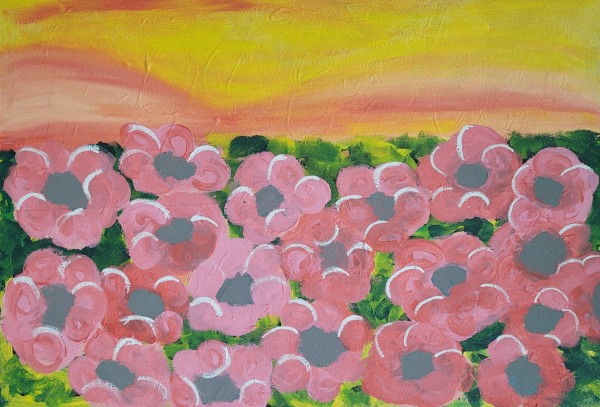 Pink Posies by Melissa  F