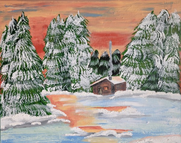 Winter Cabin by Shannon R.