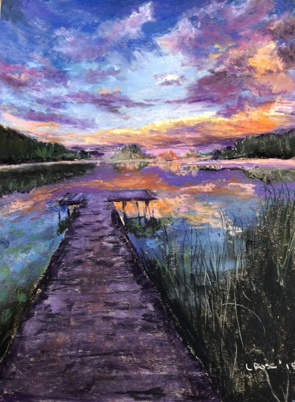 At the End of the Dock by Lisa Rose Fine Art