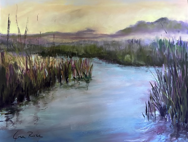 Sunset at Salt Marsh by Lisa Rose Fine Art