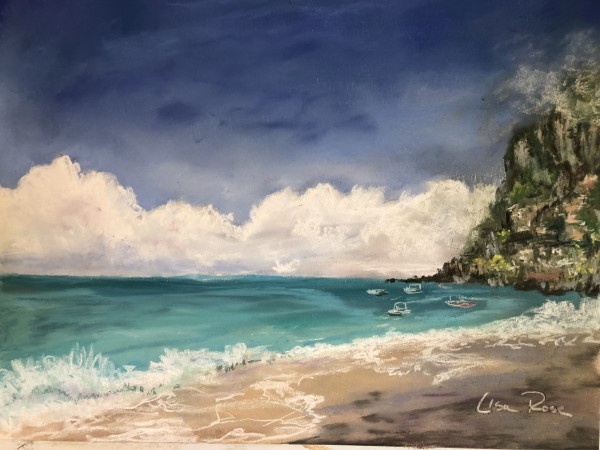Seashore in Portofino by Lisa Rose Fine Art