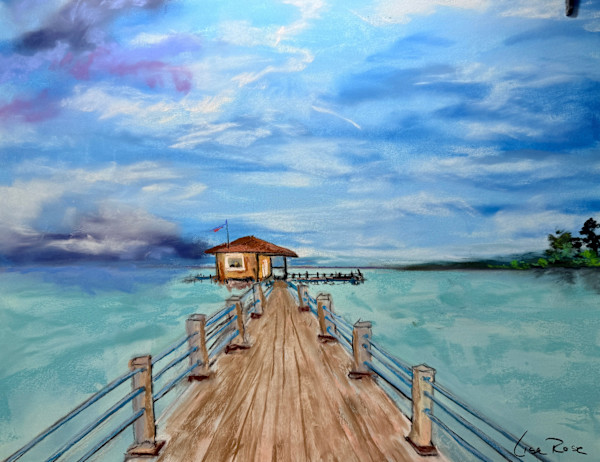 At the End of the Pier by Lisa Rose Fine Art