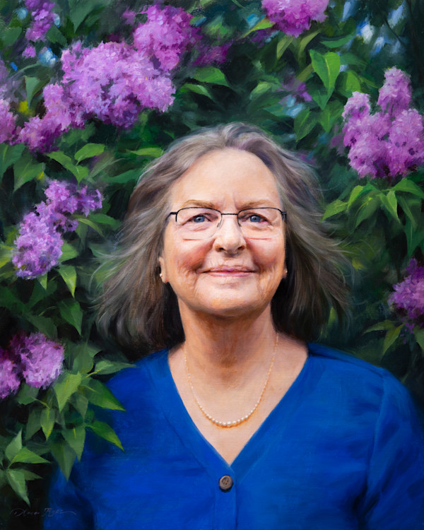 Ellen-Alisa Among the Lilacs by Anna Rose Bain