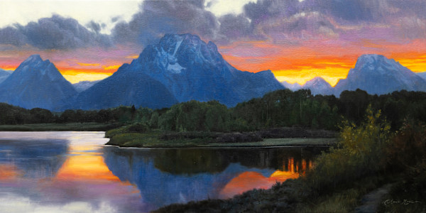 Heaven's Threshold: Grand Teton Sunset by Anna Rose Bain