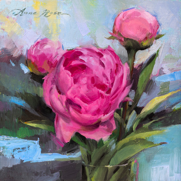 Improvisation in Pink and Blue by Anna Rose Bain, Image 1.