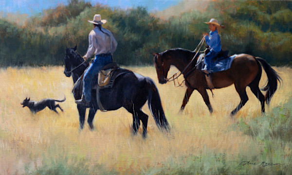 The Riding Lesson by Anna Rose Bain