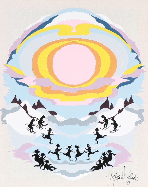 Composition with Figures by Bjørn Wiinblad