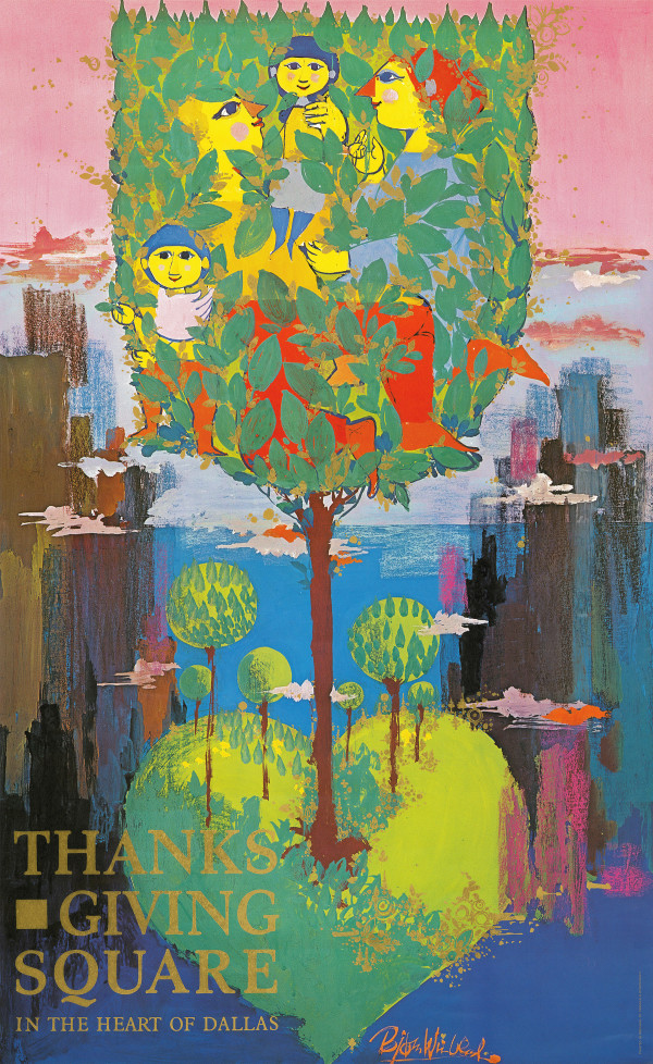 Thanks-Giving Square in the Heart of the City by Bjørn Wiinblad