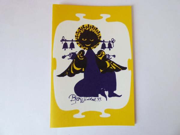 Musical Instrument Greeting Cards (Yellow version) by Bjørn Wiinblad