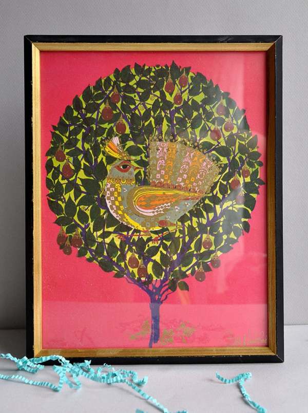 Partridge in a Pear Tree by Bjørn Wiinblad