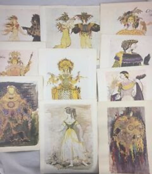 Costume Art Print 1965 by Bjørn Wiinblad