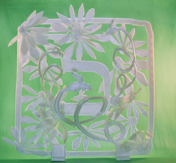 The Beauty of Enough | White 3D Sculptural Art by Karien Dutton, Image 1.