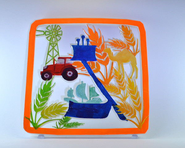 Gimel Hand-Painted 3D Wall Art by Karien Dutton