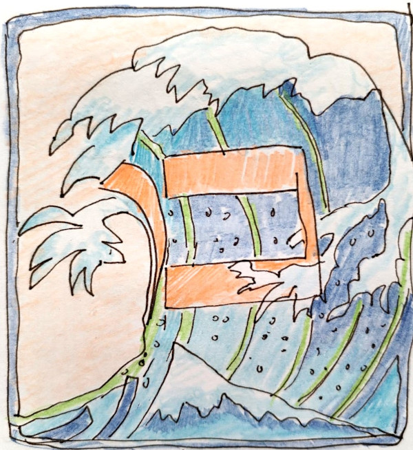 Mem (מ) – 40 by Karien Dutton