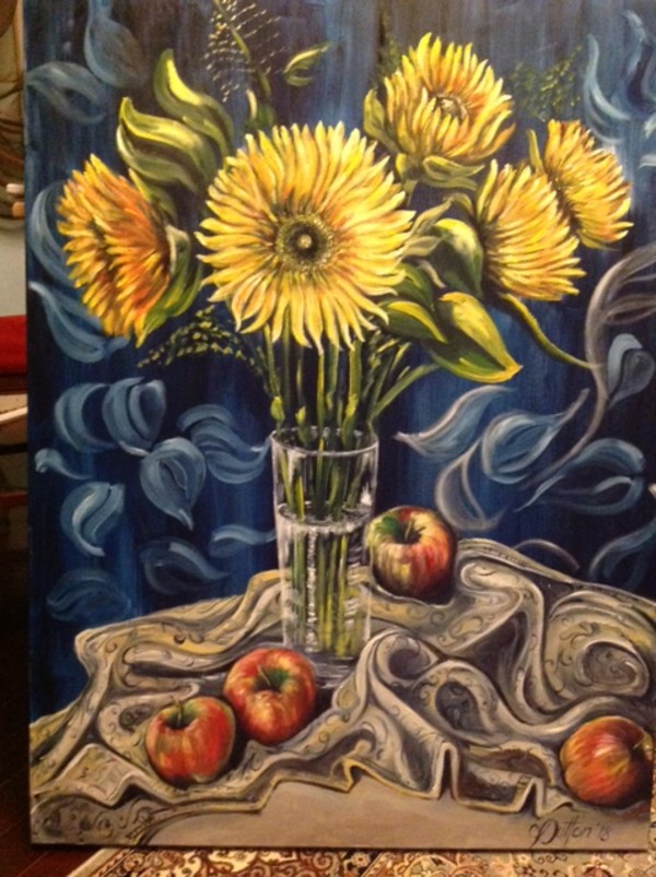 Sunflowers  by Karien Dutton