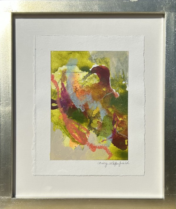 CHARTREUSE STUDY IV (framed) by Casey Wakefield
