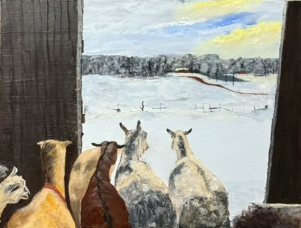 Ardith's Goats III (Elinore, Queen of the Herd) by Deborah A. Berlin