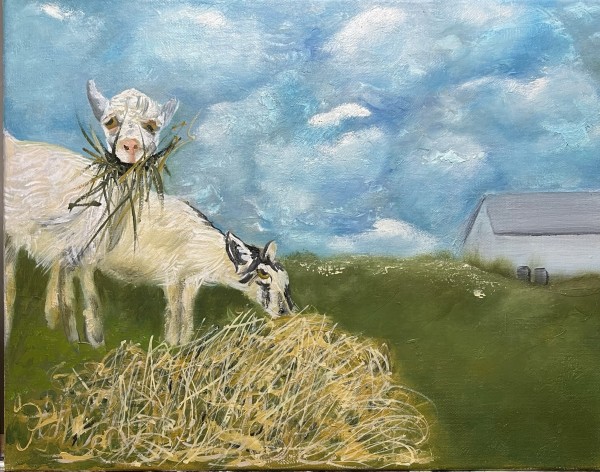 Ardith's Goats II by Deborah A. Berlin