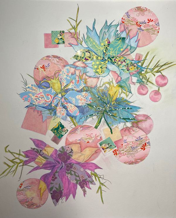 Nigella Abstract by Deborah A. Berlin