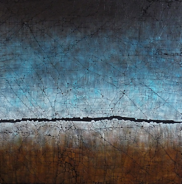 Cerulean Blue and Raw Sienna by Karen Bagayawa
