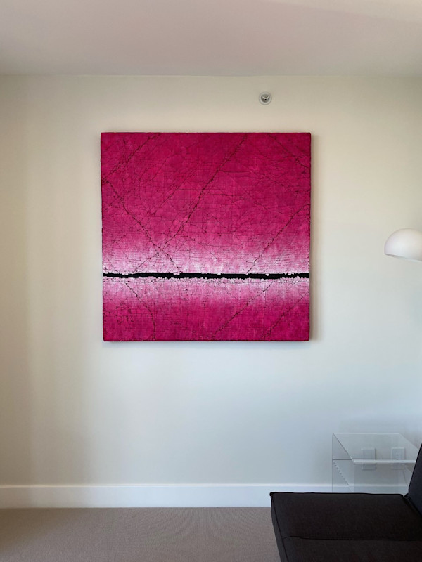 Commission for a Vancouver Home - A Vibrant Pink for Roxanne by Karen Bagayawa