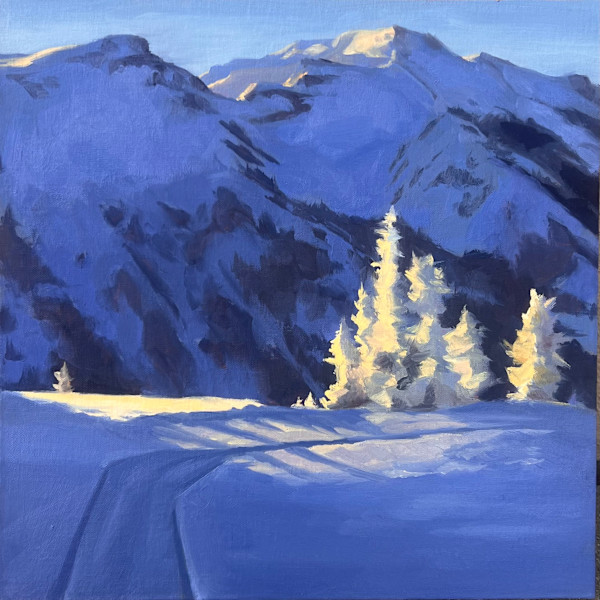 Cat Tracks at Sunrise, Study 1 by Anne Greenstreet