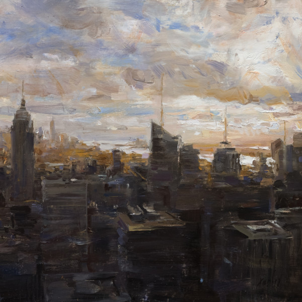 Backlit Manhattan by Derek Penix