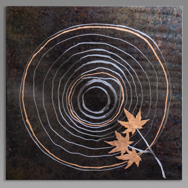 Growth Rings with Maple Leaf by Julie and Ken Girardini