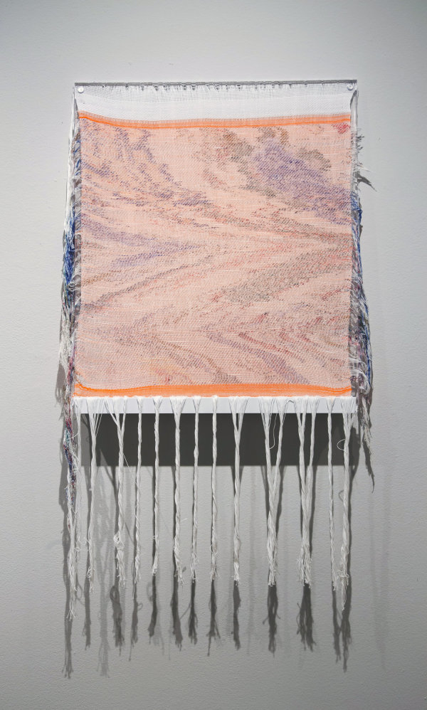 Re-Woven Distortion in Orange by Sam Fields