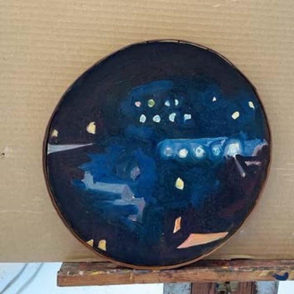 Porthole Harbor Lights by Salvatore Del Deo, Image 1.