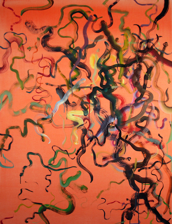 Larval Study (Red) by Jeff Perrott