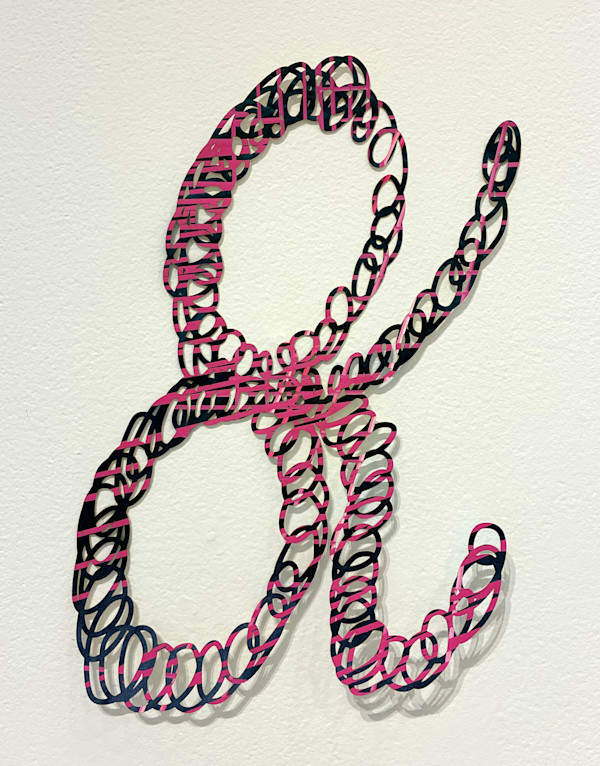 Pink and Blue Scribble Ampersand by Matt Rich, Image 1.