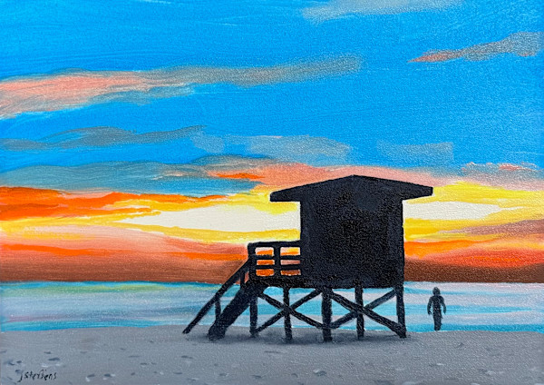 Siesta Key Sunset by Judy Steffens