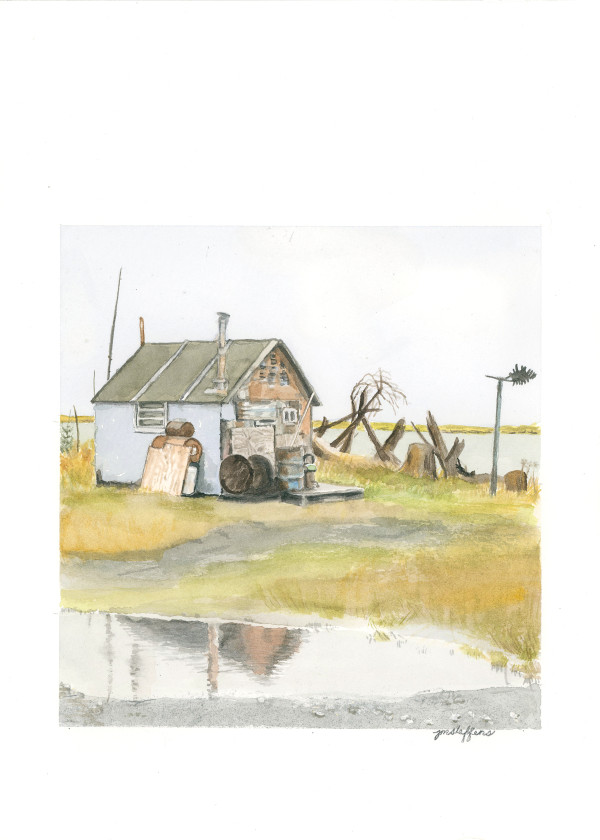 Yakutat #3, With Rusty Barrel by Judy Steffens