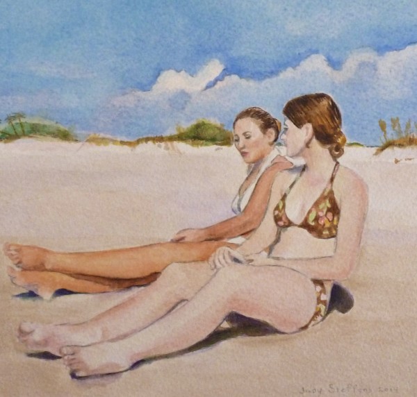 Florida Beach Day by Judy Steffens