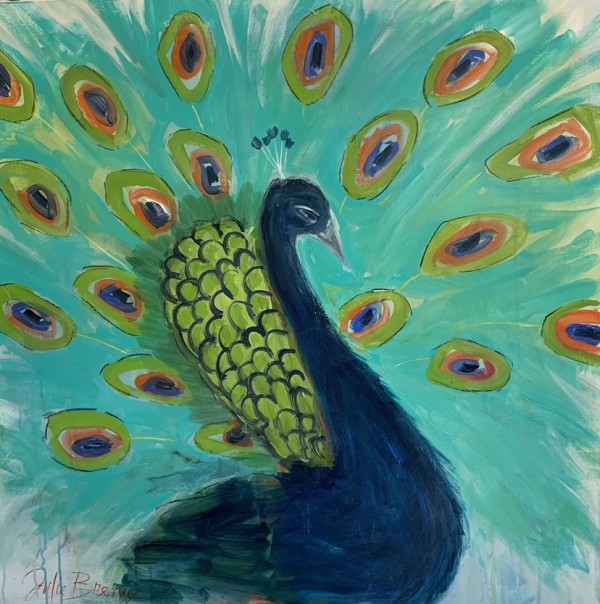 Pretty Peacock by Julie Breaux