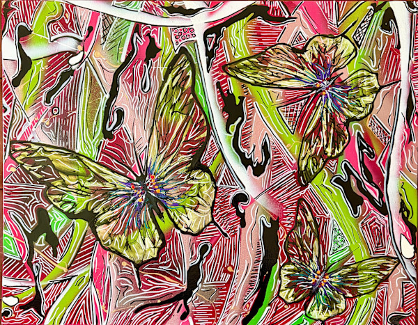 Danse du Papillion (red) by Kelly Nelson, Image 1.