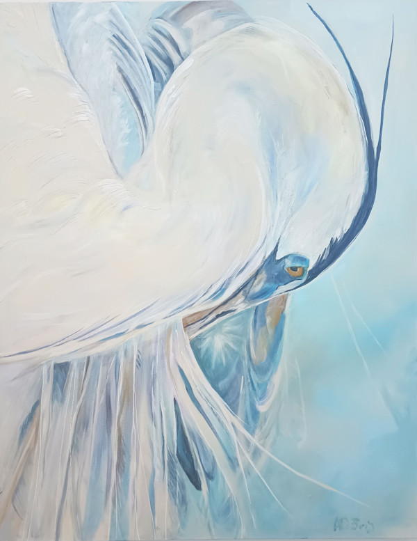 Heron Preening by Ann DuBois, Image 1.