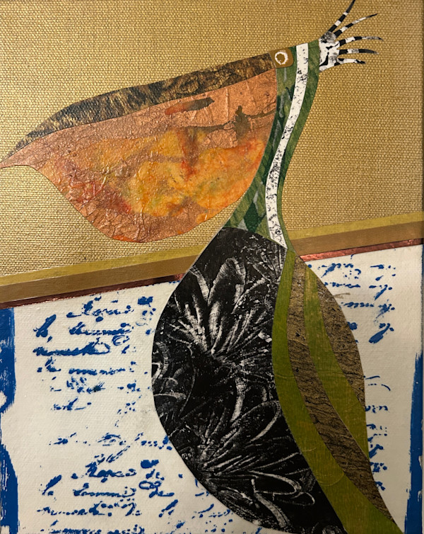 Golden Pelican by Cyndy Hanna