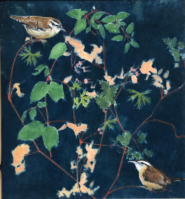 Wrens on the Vine by Doug Nehrbass