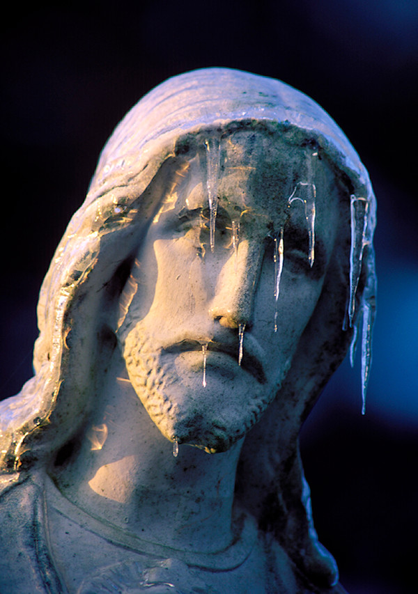 Jesus statue with Icicles, Grand Coteau by Philip Gould