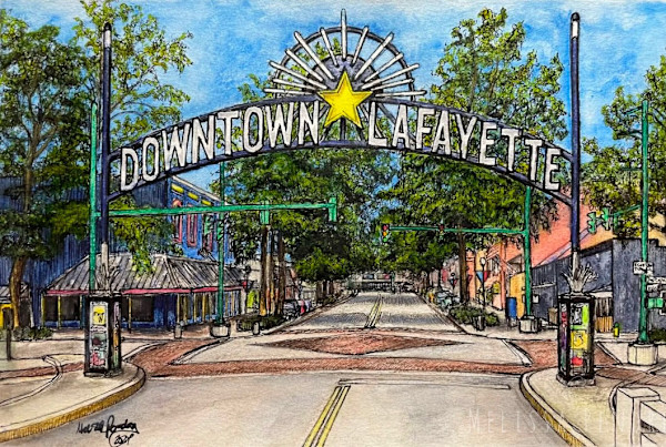 Downtown Lafayette by Melissa Pendrey