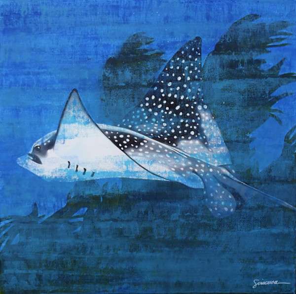 Spotted Eagle Ray, Number 4 by Julie Siracusa