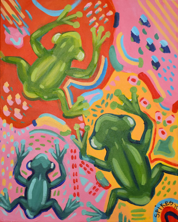 Funky Frogs by Emily Spikes